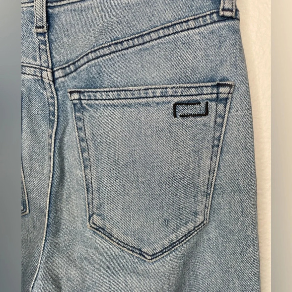 AYR Yes Yes Yes Jeans Size 24 Straight Crop Irie Wash Blue Cotton Blend - Picture 10 of 16